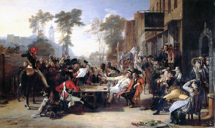 the chelsea pensioners reading the waterloo dispatch